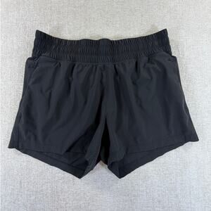 Free Fly Women's XL Black Breeze Pull On Unlined Running Athletic Shorts Casual